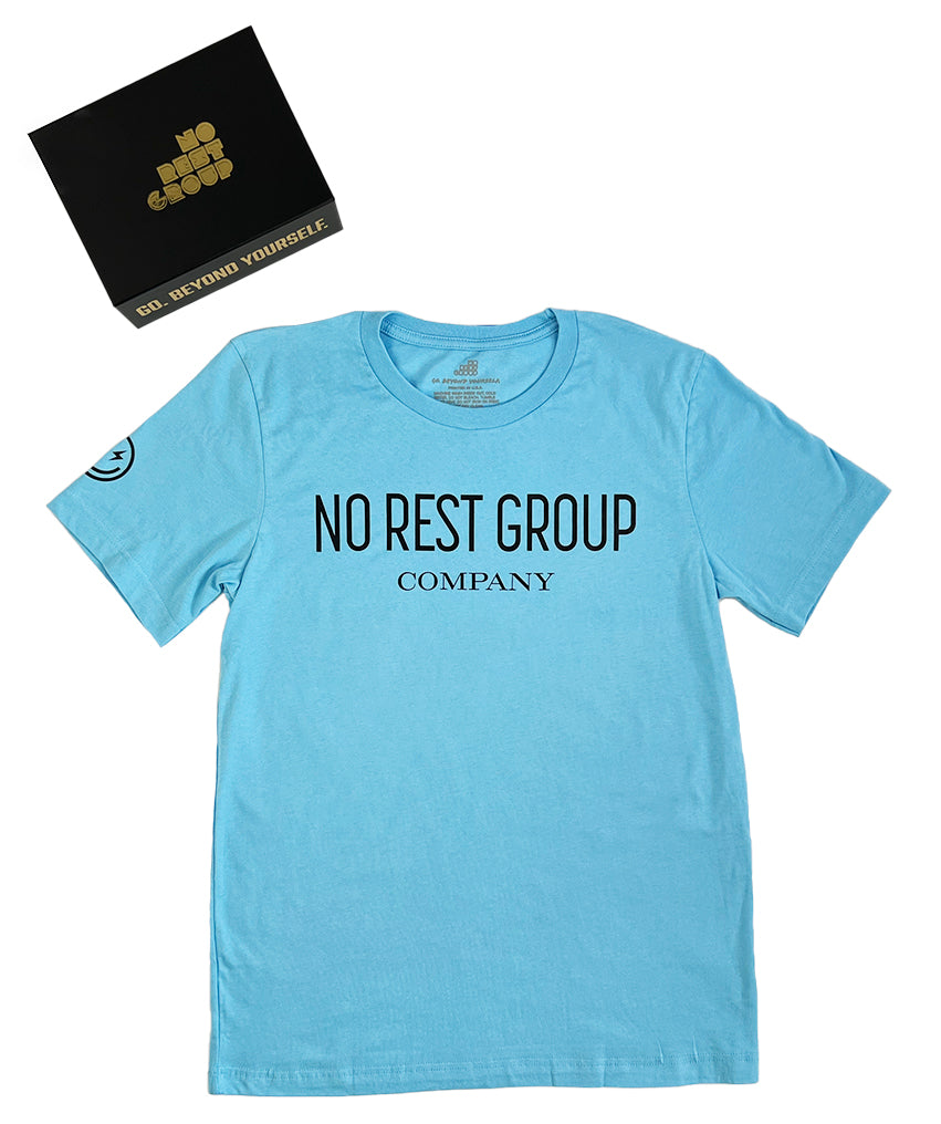 No Rest Group Company Crew Light Blue