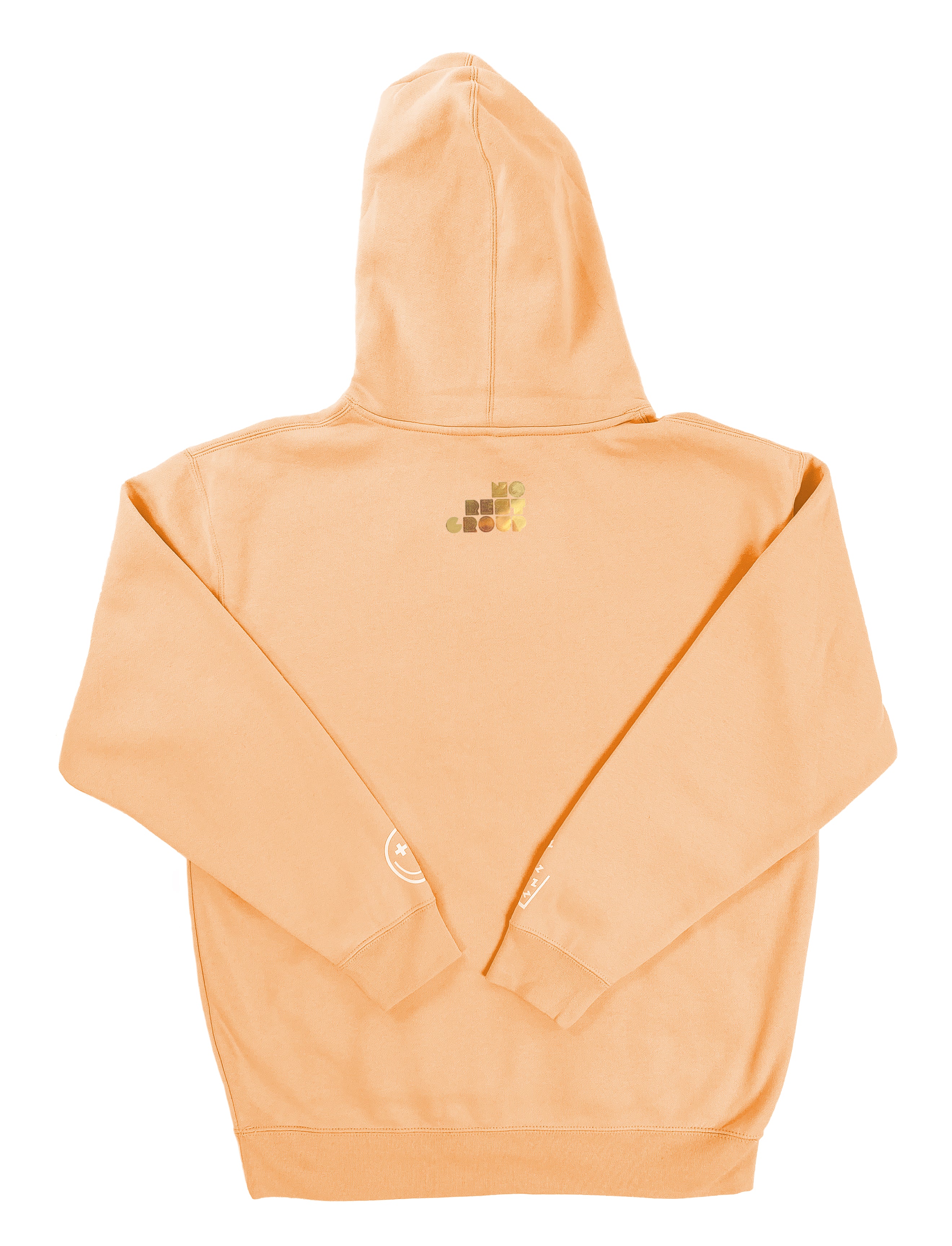 No Rest Group Smiley Hoodie Peach